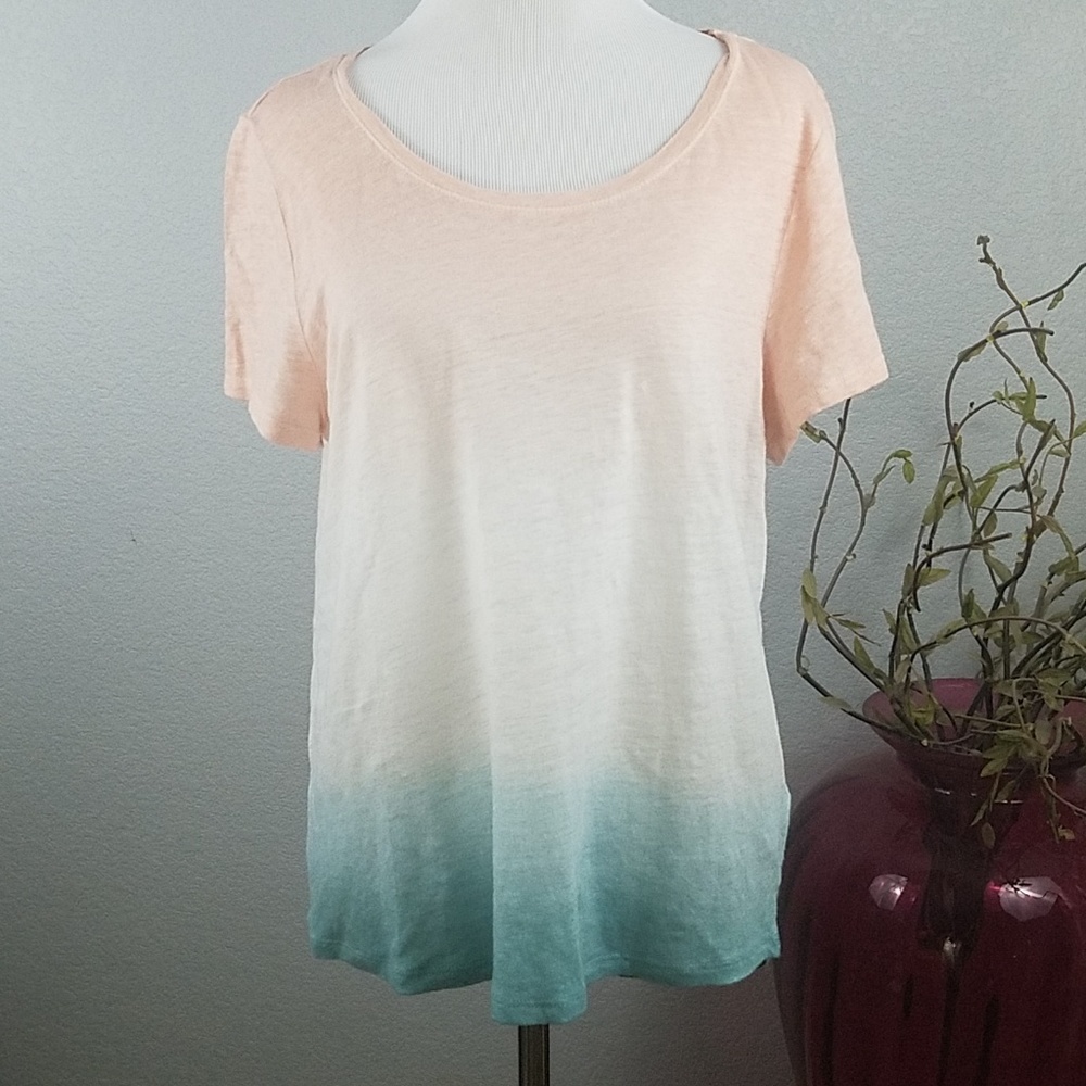 Pure Collection multi color 100% linen top